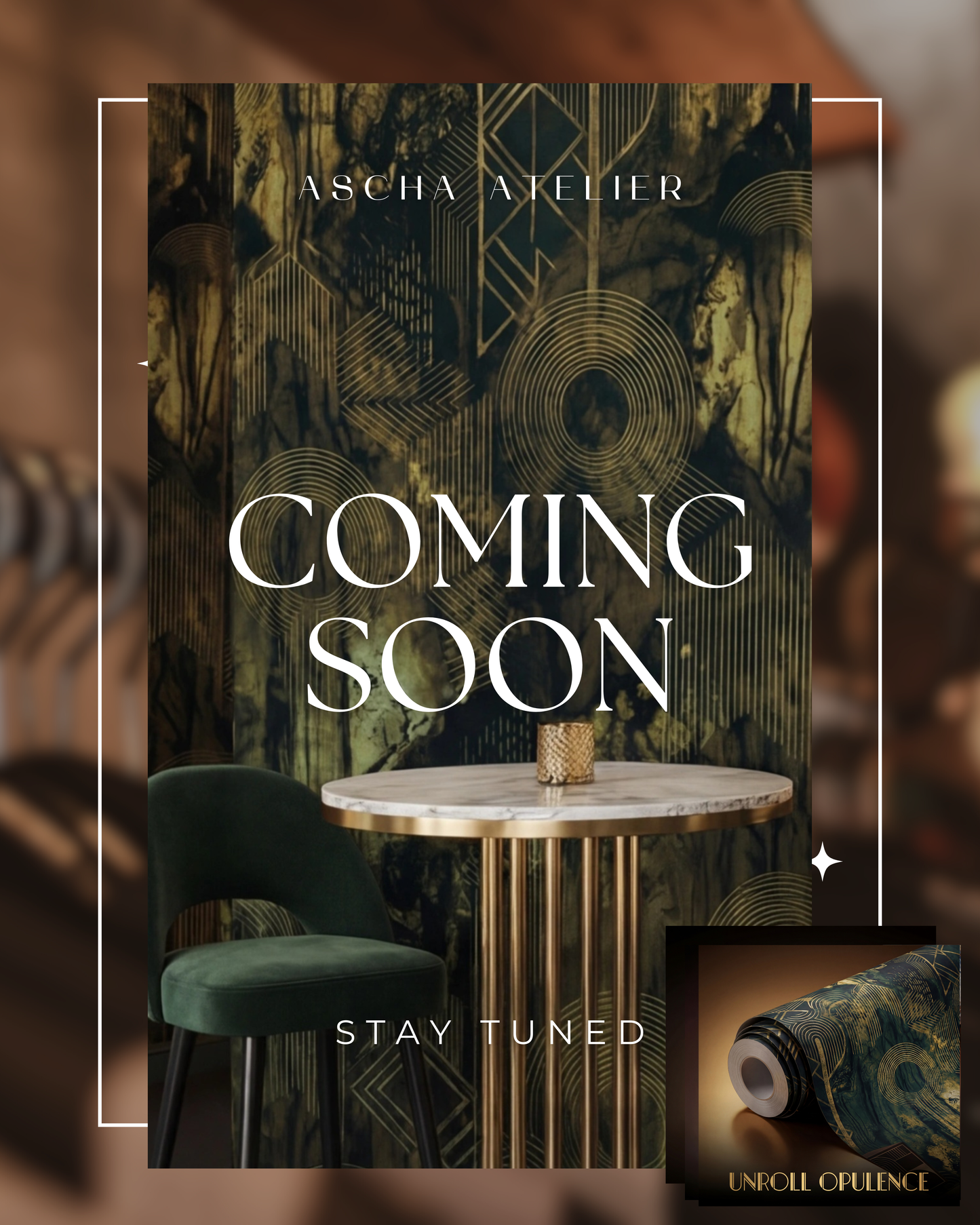 Luxury Abstract Art-Deco Wallpaper Mural