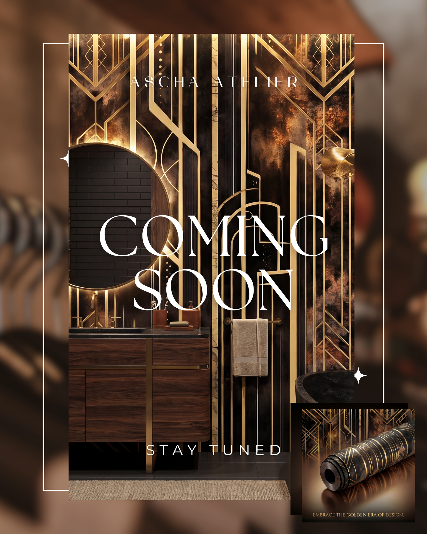 Luxury Wallpaper Art-Deco Mural