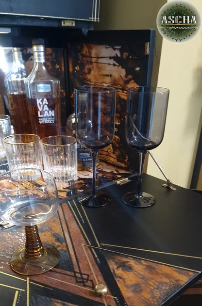 Diamondo Art Deco Style Cocktail Cabinet