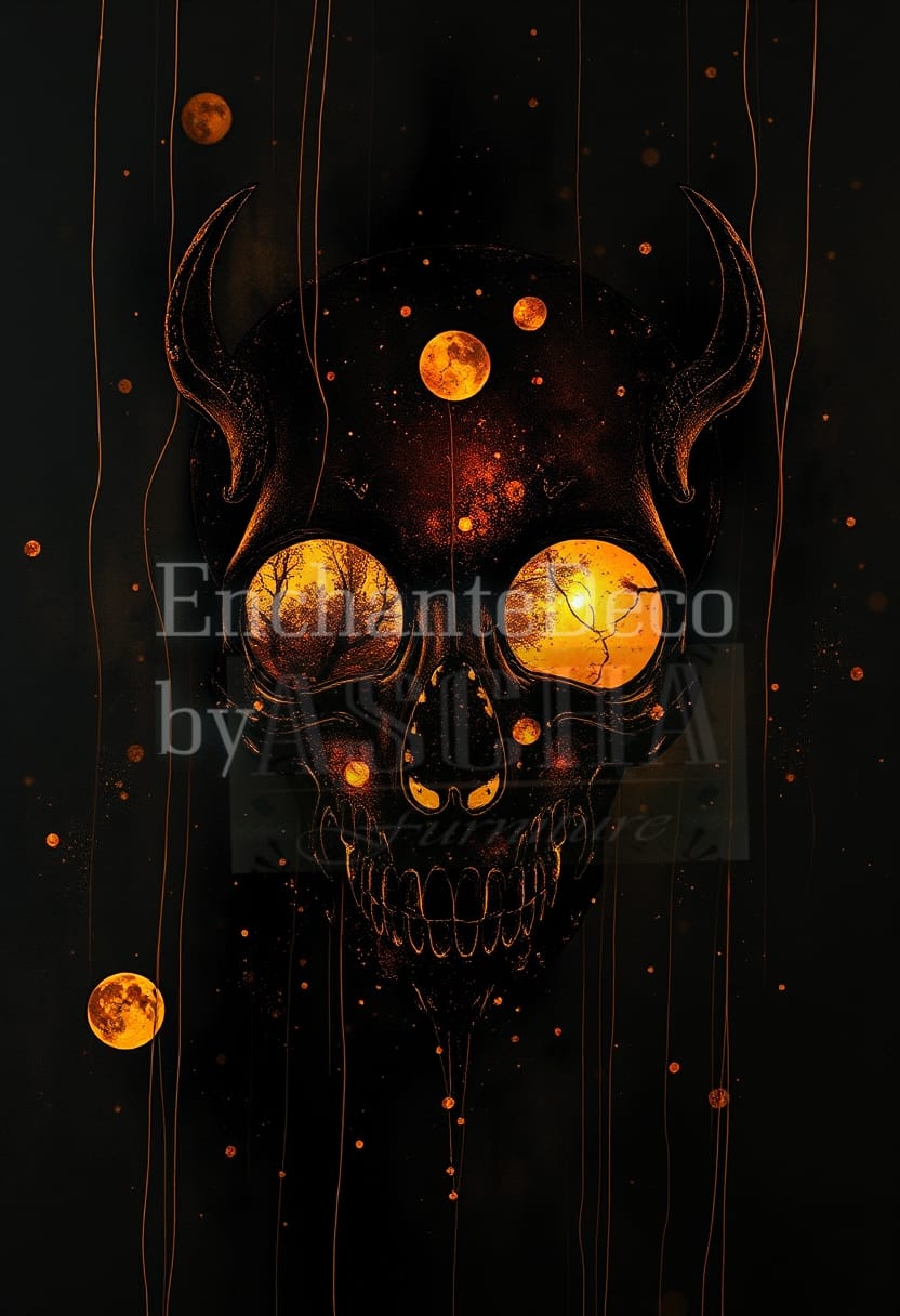 Illuminated skull
