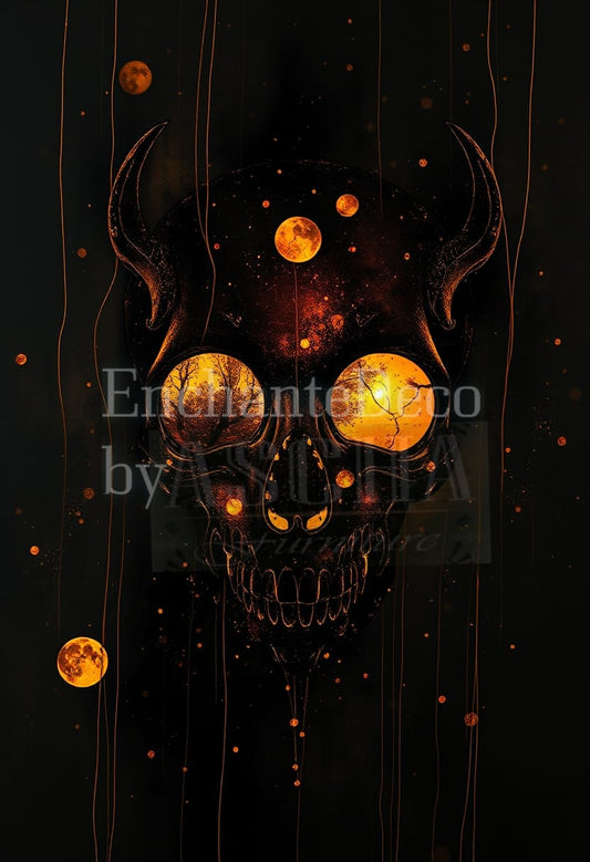 Illuminated skull