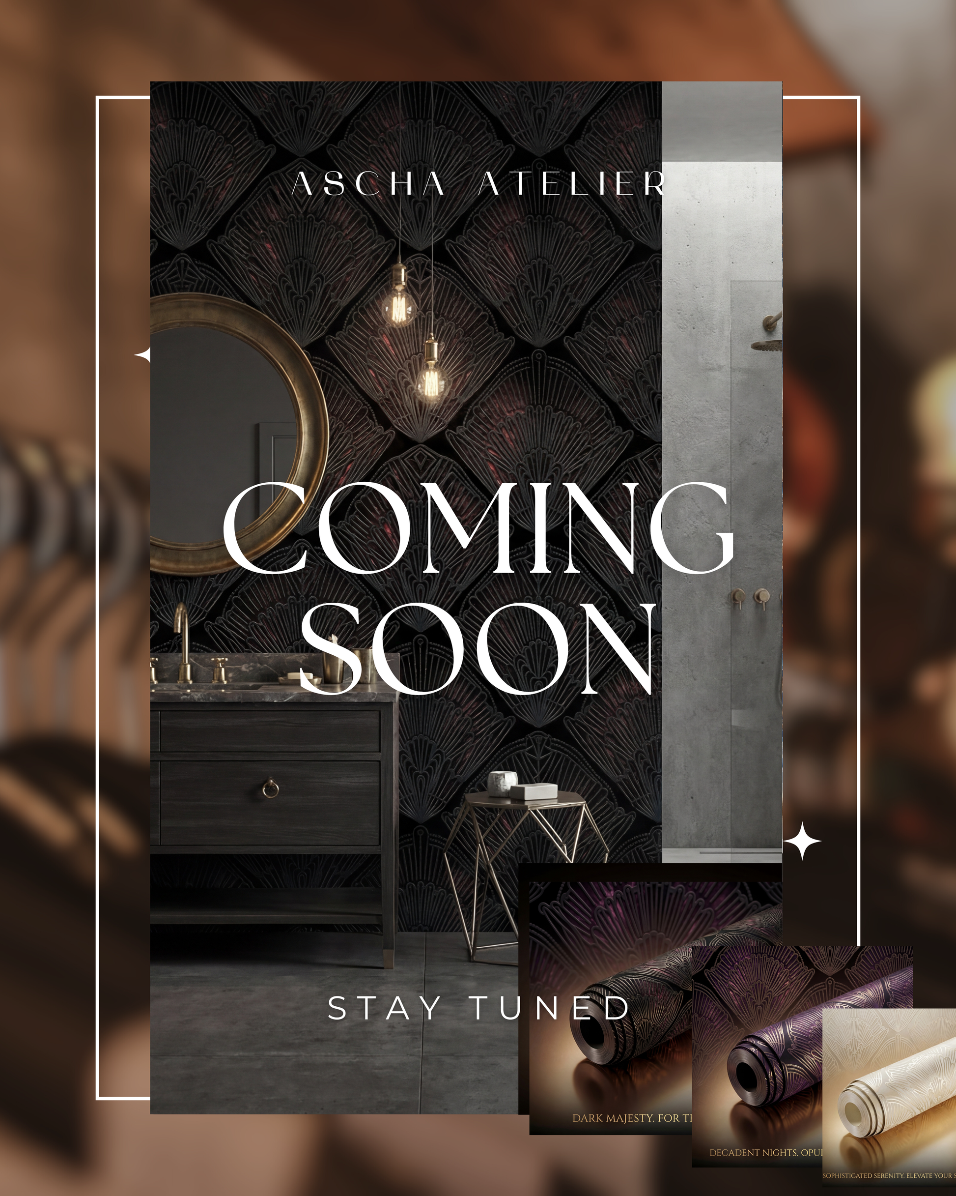 Luxury Gothic Purple Black Wallpaper