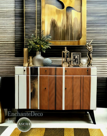 Mid-Century Modern MCM Bespoke Luxury Beautility Sideboard Drink Cabinet Modern