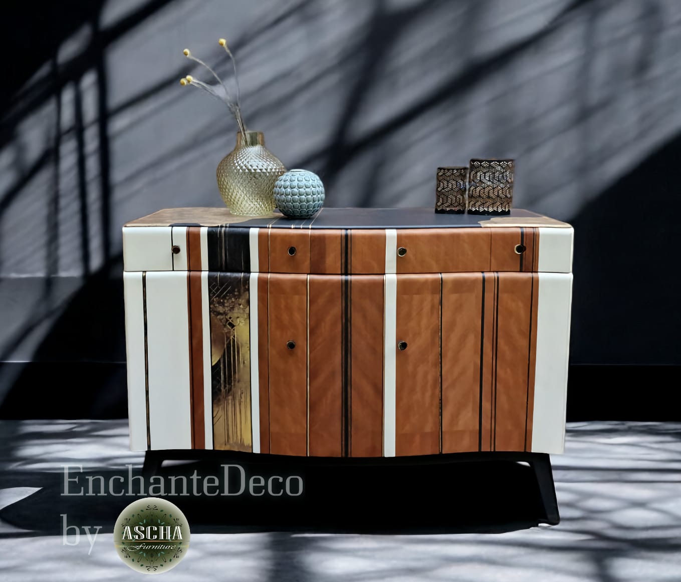 Mid-Century Modern MCM Bespoke Luxury Beautility Sideboard Drink Cabinet Modern